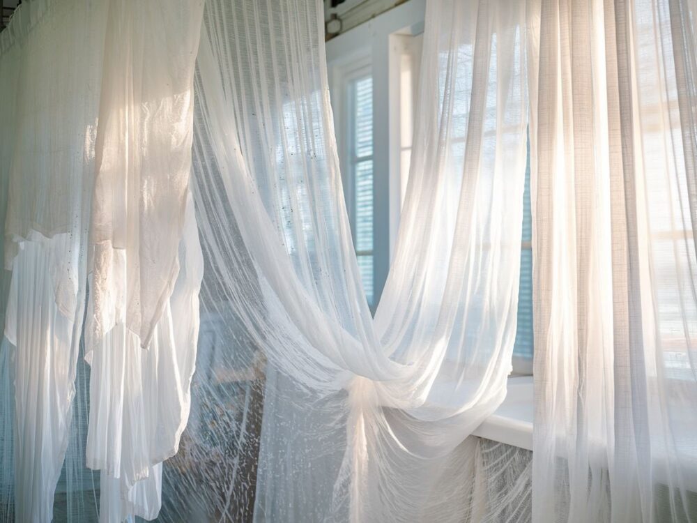 białe firany z woalu
