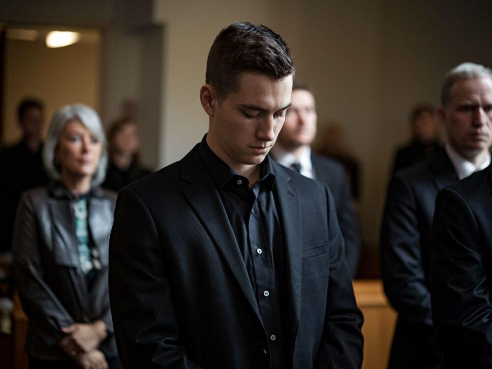 czarna koszula pogrzebowa