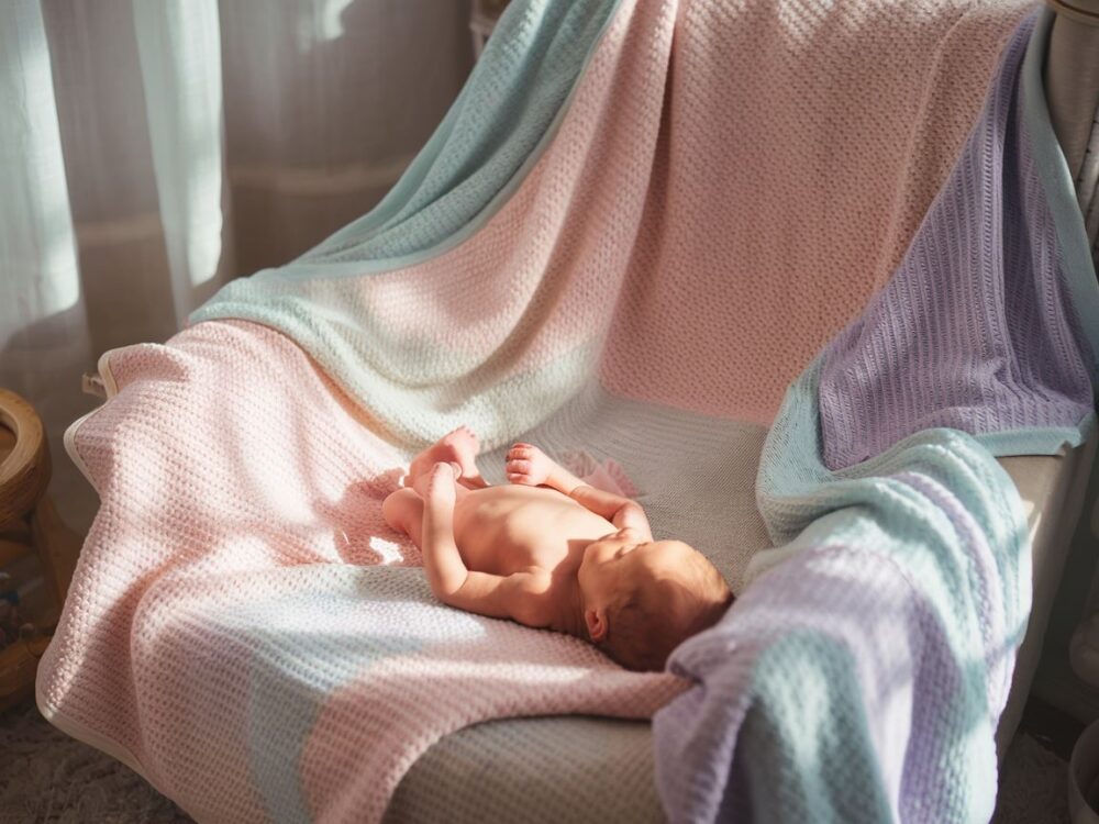 kocyk z bambusa dla niemowląt