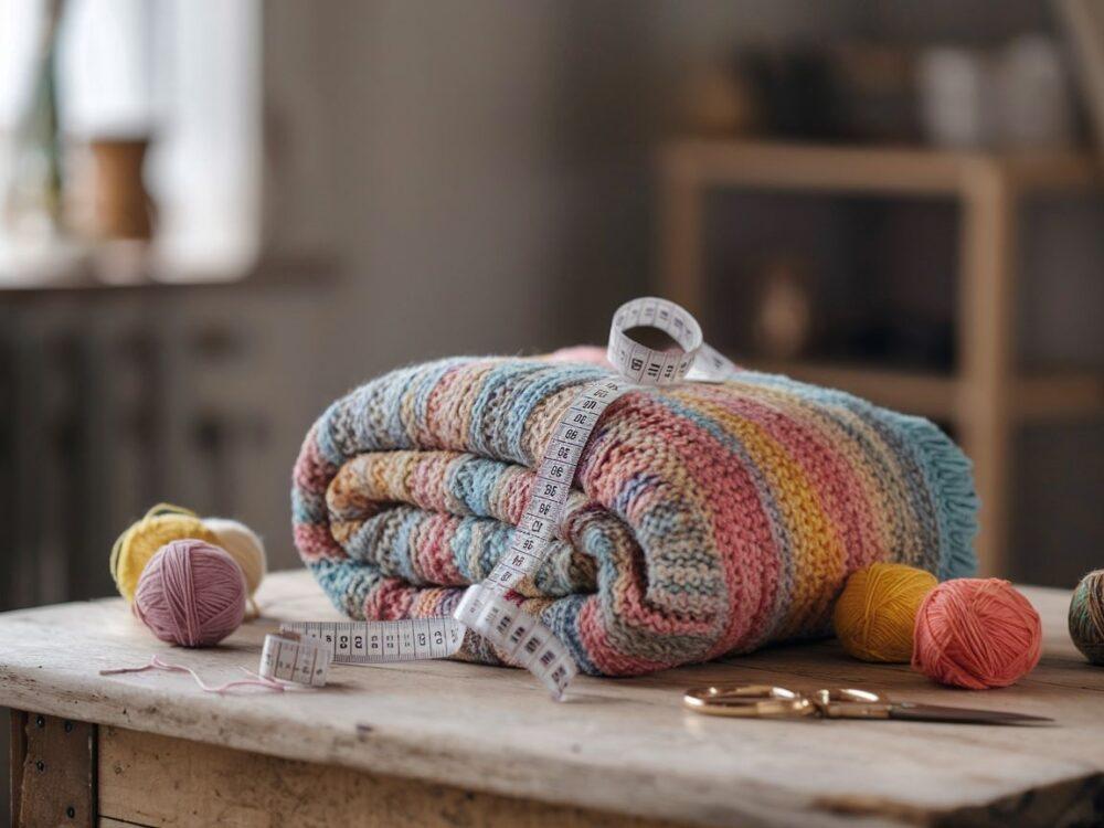 przytulny koc z włóczki