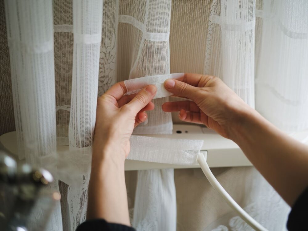 taśma przyszywana do firanki